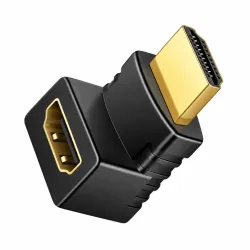 Αντάπτορας HDMI Αρσενικό Σε HDMI Θηλυκό Γωνία 270 Up/Down Angle Με Επίχρυσες Επαφές