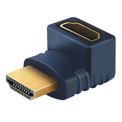Αντάπτορας HDMI Αρσενικό Σε HDMI Θηλυκό Γωνιακός 90 4K Μπλε Cabletime AV599