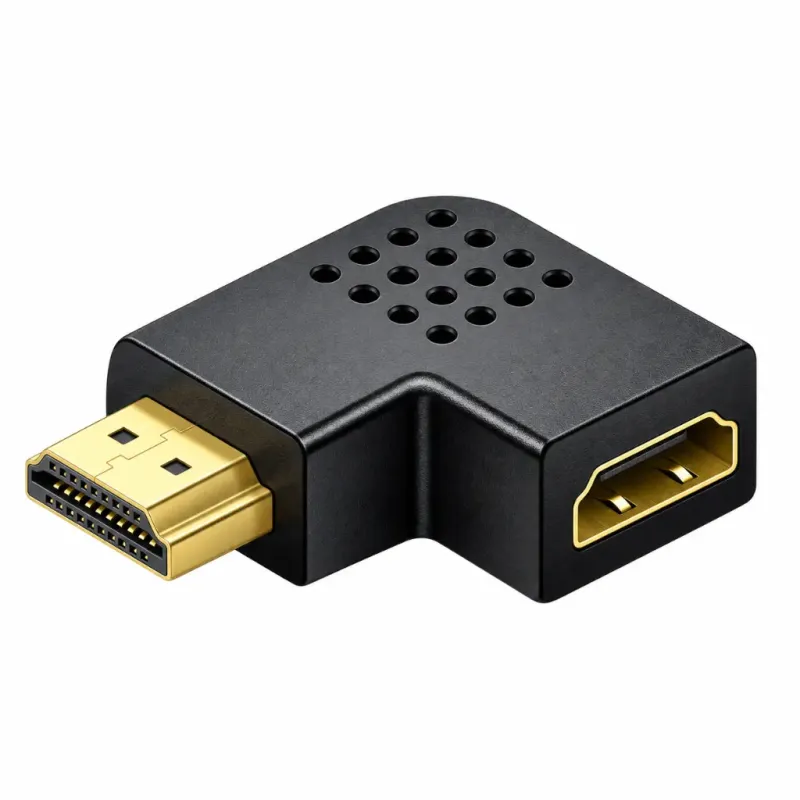 Αντάπτορας HDMI Αρσενικό Σε Θηλυκό 270° Left/Right Angle Με Επίχρυσες Επαφές Αντάπτορας HDMI Αρσενικό Σε Θηλυκό 270° Left/Right Angle Με Επίχρυσες Επαφές