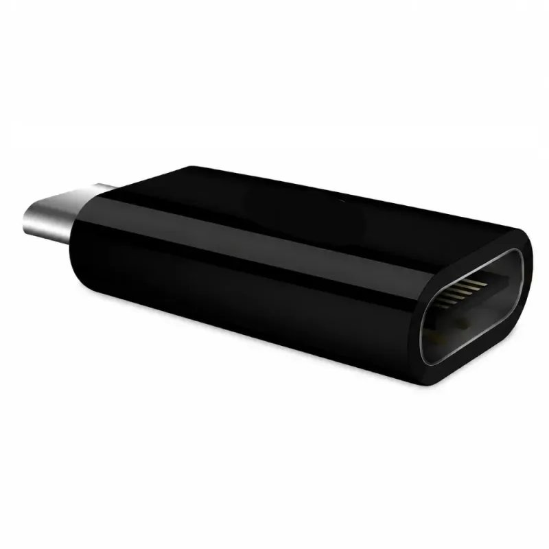Αντάπτορας Micro USB Σε USB-C Θηλυκό OTG Μαύρος Powertech CAB-UC020