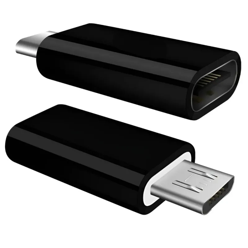 Αντάπτορας Micro USB Σε USB-C Θηλυκό OTG Μαύρος Powertech CAB-UC020
