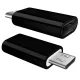 Αντάπτορας Micro USB Σε USB-C Θηλυκό OTG Μαύρος Powertech CAB-UC020