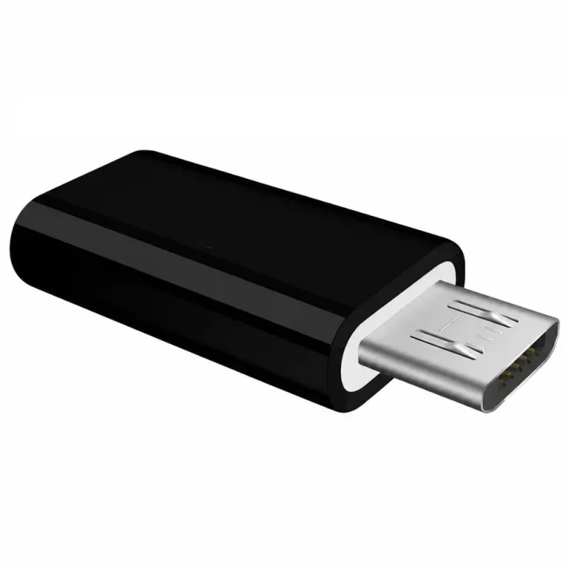 Αντάπτορας Micro USB Σε USB-C Θηλυκό OTG Μαύρος Powertech CAB-UC020