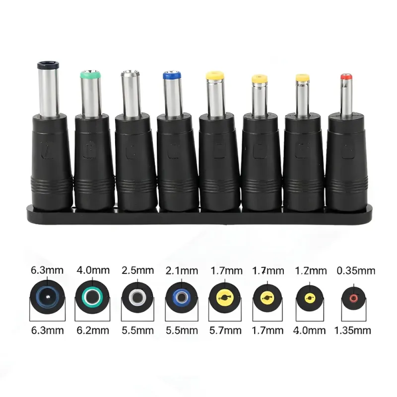 Αντάπτορες Τροφοδοσίας DC 5.5x2.1mm Σετ 8 Τεμαχίων Αντάπτορες Τροφοδοσίας DC 5.5x2.1mm Σετ 8 Τεμαχίων