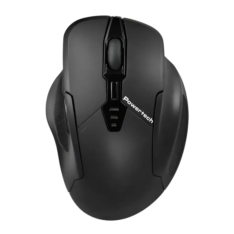 Ασύρματο Ποντίκι Επαναφορτιζόμενο USB 1600DPI Μαύρο POWERTECH PT-1288