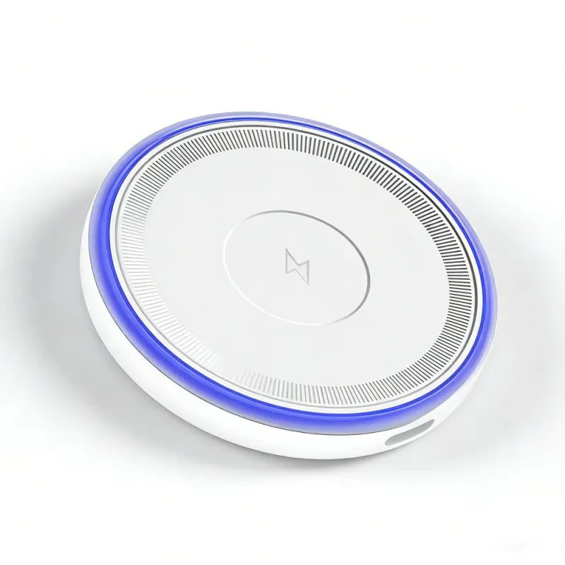 Ασύρματος Μαγνητικός Φορτιστής 15W Με Μπλε LED Φως Φόρτισης Λευκό XO CX042