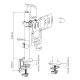 Βάση Γραφείου Οθόνης Με Βραχίονα 17-32” Έως 9kg Brateck LDT57-C01