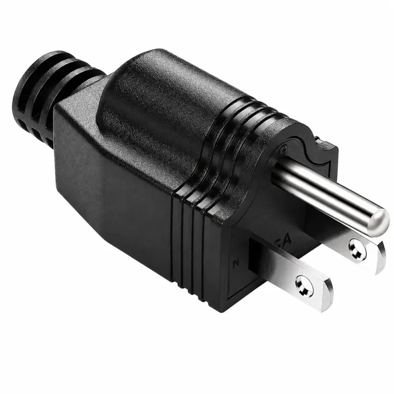 Βύσμα Ρεύματος Αρσενικό 3 Pin 15A 125V USA NEMA 5-15P Βύσμα Ρεύματος Αρσενικό 3 Pin 15A 125V USA NEMA 5-15P