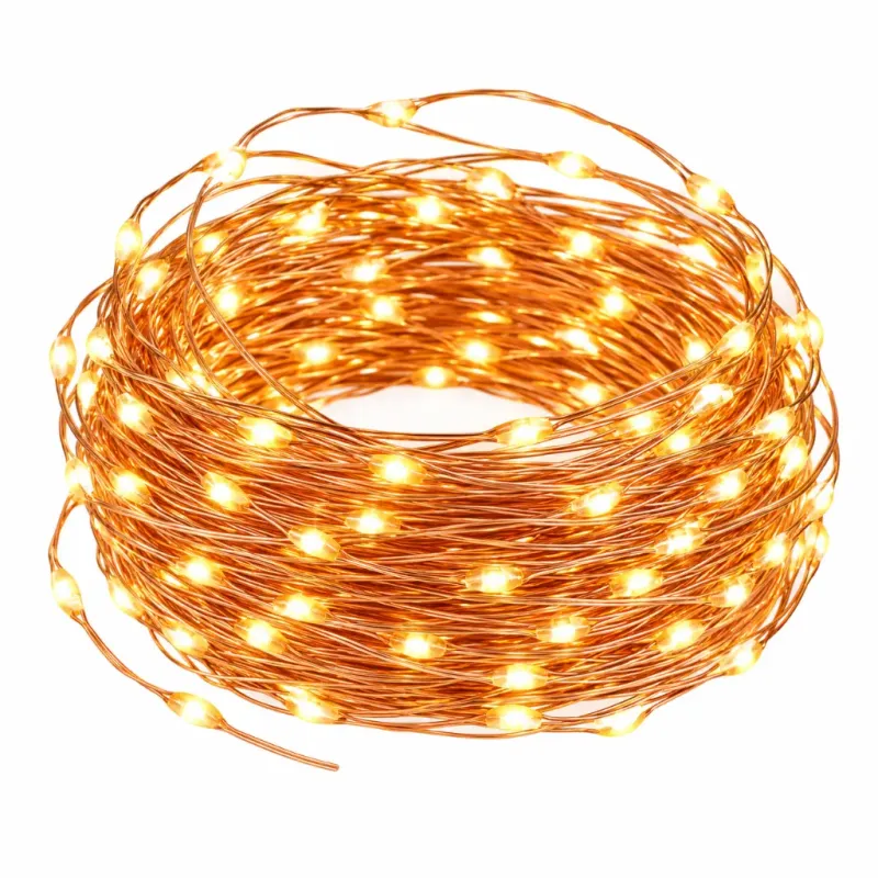 Χριστουγεννιάτικα Λαμπάκια LED Πρίζας 10m 100 LED Θερμό Λευκό Modee ML-C2007