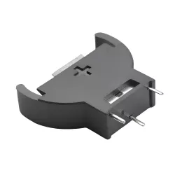 CR2032 Κάθετη Βάση Μπαταρίας 3 Pin Πλαστική Υποδοχή Coin Cell