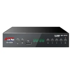 Επίγειος Ψηφιακός Δέκτης DVB-T2/C H.265 Full HD Μαύρος ATC HD-205