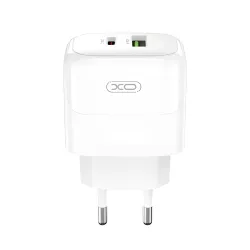 Φορτιστής Κινητού USB-C USB-A 20W Γρήγορης Φόρτισης Λευκός XO L137 Φορτιστής Κινητού USB-C USB-A 20W Γρήγορης Φόρτισης Λευκός XO L137
