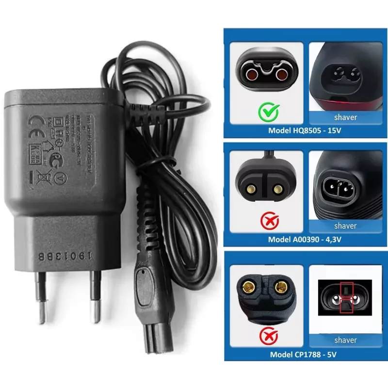 Συμβατός Φορτιστής Ξυριστικής Philips 15V DC 5.4W HQ8505