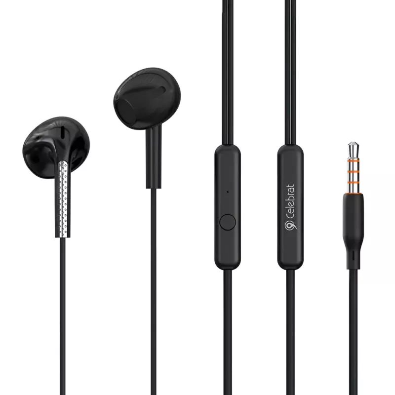 Handsfree Ακουστικά 3.5mm In-Ear Με Μικρόφωνο Μαύρα CELEBRAT G28