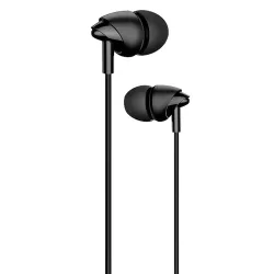 Handsfree Ακουστικά 3.5mm In-Ear Με Μικρόφωνο Μαύρα USAMS EP-39