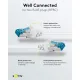Καλώδιο Δικτύου Cat 6A S/FTP RJ45 500MHz 3m Λευκό GOOBAY 93790