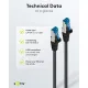 Καλώδιο Δικτύου Cat 6A S/FTP RJ45 500MHz 5m Μαύρο GOOBAY 93820