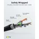 Καλώδιο Δικτύου Cat 6A S/FTP RJ45 500MHz 5m Μαύρο GOOBAY 93820