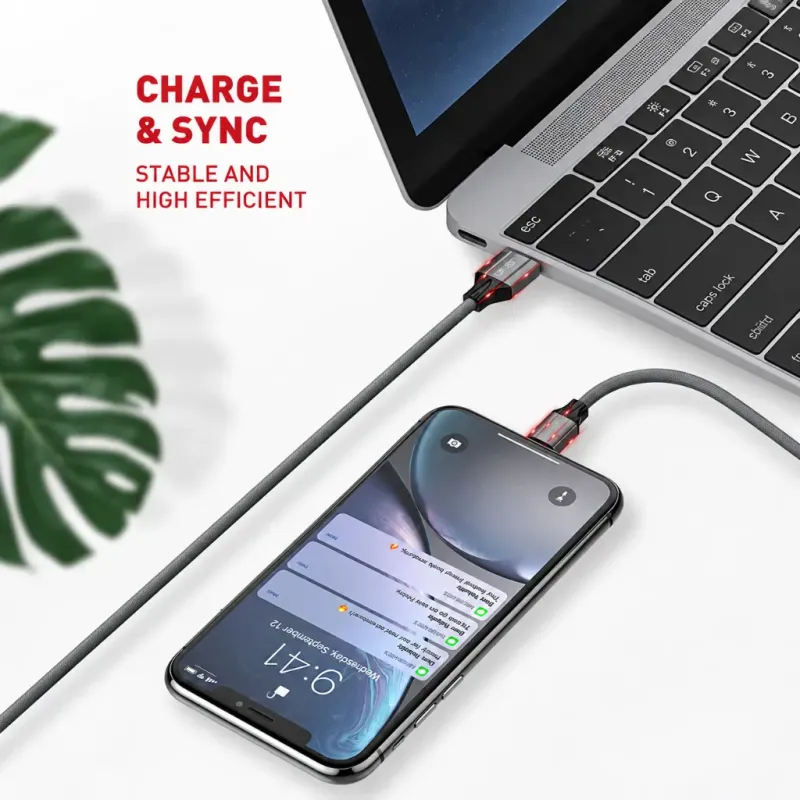 Καλώδιο Φόρτισης Lightning Σε USB-A 2.4A 2m Γκρι LDNIO LS442 Καλώδιο Φόρτισης Lightning Σε USB-A 2.4A 2m Γκρι LDNIO LS442