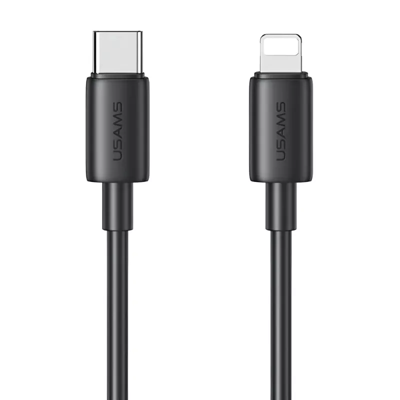 Καλώδιο Φόρτισης Lightning Σε USB-C 30W 1m Μαύρο USAMS US-SJ712 Καλώδιο Φόρτισης Lightning Σε USB-C 30W 1m Μαύρο USAMS US-SJ712