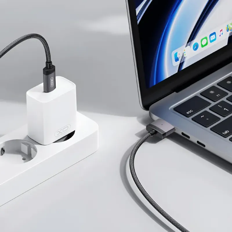 Καλώδιο Φόρτισης MacBook USB-C Σε MagSafe 3 100W 2m Μαύρο XO NB287 Καλώδιο Φόρτισης MacBook USB-C Σε MagSafe 3 100W 2m Μαύρο XO NB287