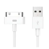 Καλώδιο Φόρτισης USB 2.0 Για Apple 30-Pin 1m Λευκό Powertech CAB-U024