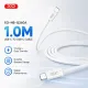 Καλώδιο Φόρτισης USB-C Σε USB-C 60W 1m Λευκό XO NB-Q260A