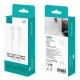 Καλώδιο Φόρτισης USB-C σε USB-C 60W 1m Λευκό USAMS SJ763 Καλώδιο Φόρτισης USB-C σε USB-C 60W 1m Λευκό USAMS SJ763