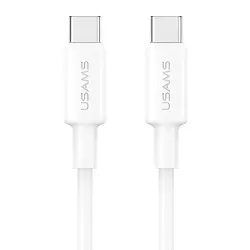 Καλώδιο Φόρτισης USB-C σε USB-C 60W 1m Λευκό USAMS SJ763