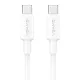 Καλώδιο Φόρτισης USB-C σε USB-C 60W 1m Λευκό USAMS SJ763 Καλώδιο Φόρτισης USB-C σε USB-C 60W 1m Λευκό USAMS SJ763