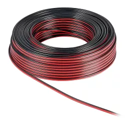 Καλώδιο Ήχου 2 x 1.50mm CCA Μαύρο & Κόκκινο 10m Powertech SP005