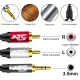 Καλώδιο Ήχου HQ 3.5mm Αρσενικό Σε 2x RCA Αρσενικό 1.5m ATC Καλώδιο Ήχου HQ 3.5mm Αρσενικό Σε 2x RCA Αρσενικό 1.5m ATC