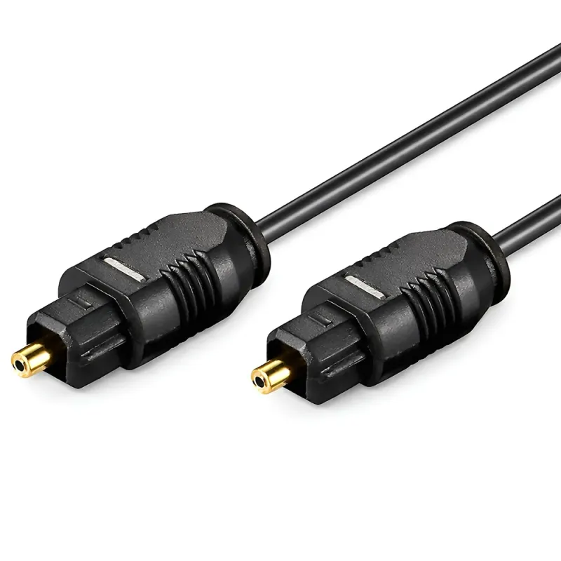 Καλώδιο Ήχου Toslink Οπτικής Ίνας Gold Plated Μαύρο 10m Goobay 50938