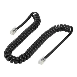 Καλώδιο Τηλεφώνου RJ10 4P4C Spiral 2m Μαύρο POWERTECH CAB-T014