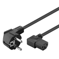Καλώδιο Τροφοδοσίας Υπολογιστή Schuko Σε IEC C13 Γωνιακό 90 Μαύρο 1.5m Powertech CAB-P003 Καλώδιο Τροφοδοσίας Υπολογιστή Schuko Σε IEC C13 Γωνιακό 90 Μαύρο 1.5m Powertech CAB-P003