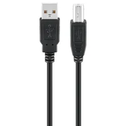 Καλώδιο USB 2.0 A Male Σε USB Type-B Male 3m Μαύρο Goobay 93597