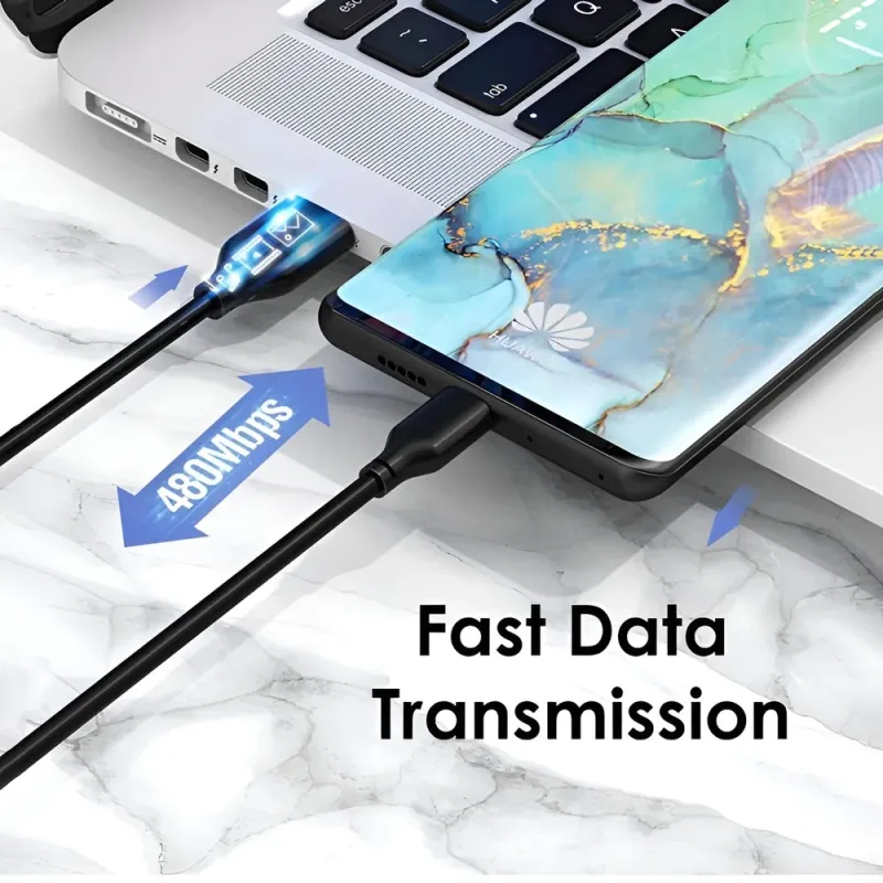 Καλώδιο USB-C σε USB 3A Φόρτισης 480Mbps 1m Μπλε CABLETIME CT-CMAMN1