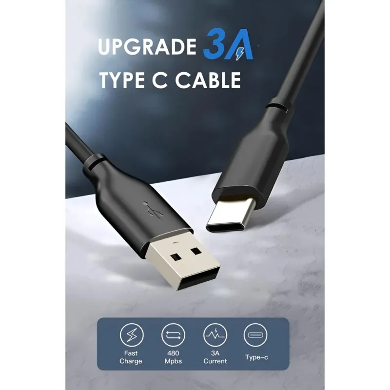 Καλώδιο USB-C σε USB 3A Φόρτισης 480Mbps 1m Μπλε CABLETIME CT-CMAMN1
