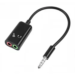 Μετατροπέας Ήχου Splitter 3.5mm Σε 2x 3.5mm 0.20m Μαύρο POWERTECH CAB-J029
