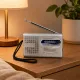 Mini Ραδιόφωνο AM/FM Τσέπης Με Τηλεσκοπική Κεραία Ασημί INDIN BC-R119