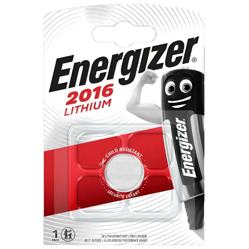 Μπαταρία Λιθίου CR2016 3V Ρολογιών 1τμχ Energizer