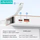 Power Bank 10000mAh 20W Με Ενσωματωμένο Lightning USB-C Λευκό USAMS CD225 Power Bank 10000mAh 20W Με Ενσωματωμένο Lightning USB-C Λευκό USAMS CD225