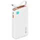 Power Bank 10000mAh 20W Με Ενσωματωμένο Lightning USB-C Λευκό USAMS CD225 Power Bank 10000mAh 20W Με Ενσωματωμένο Lightning USB-C Λευκό USAMS CD225