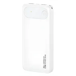 Power Bank 10000mAh Με Ψηφιακή Οθόνη Και 3 Θύρες PD 20W Λευκό USAMS CD249