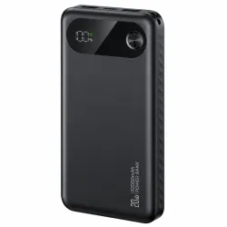 Power Bank 10000mAh Με Ψηφιακή Οθόνη Και 3 Θύρες USB-C PD 20W Μαύρο USAMS CD249