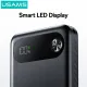 Power Bank 10000mAh Με Ψηφιακή Οθόνη Και 3 Θύρες USB-C PD 20W Μαύρο USAMS CD249 Power Bank 10000mAh Με Ψηφιακή Οθόνη Και 3 Θύρες USB-C PD 20W Μαύρο USAMS CD249