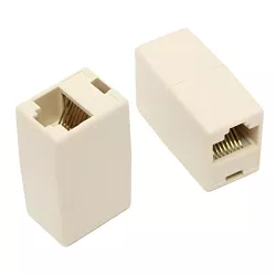 Σύνδεσμος RJ45 Θηλυκό Σε Θηλυκό UTP Λευκό Powertech CAB-N182