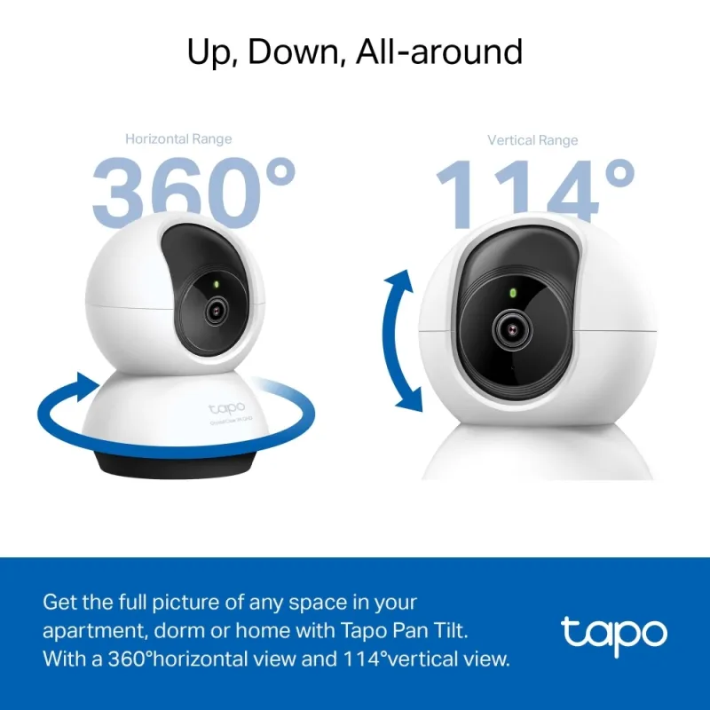 Smart Κάμερα Εσωτερικού Χώρου Wi-Fi 2K 4MP Pan/Tilt TP-Link Tapo C220