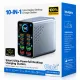 Σταθμός Φόρτισης 10 Θυρών USB-C Και USB-A GaN3 165W PD 140W Γκρι Powertech PT-1687 Σταθμός Φόρτισης 10 Θυρών USB-C Και USB-A GaN3 165W PD 140W Γκρι Powertech PT-1687