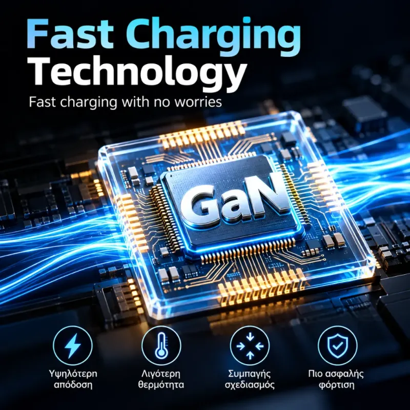 Σταθμός Φόρτισης 10 Θυρών USB-C Και USB-A GaN3 165W PD 140W Γκρι Powertech PT-1687 Σταθμός Φόρτισης 10 Θυρών USB-C Και USB-A GaN3 165W PD 140W Γκρι Powertech PT-1687